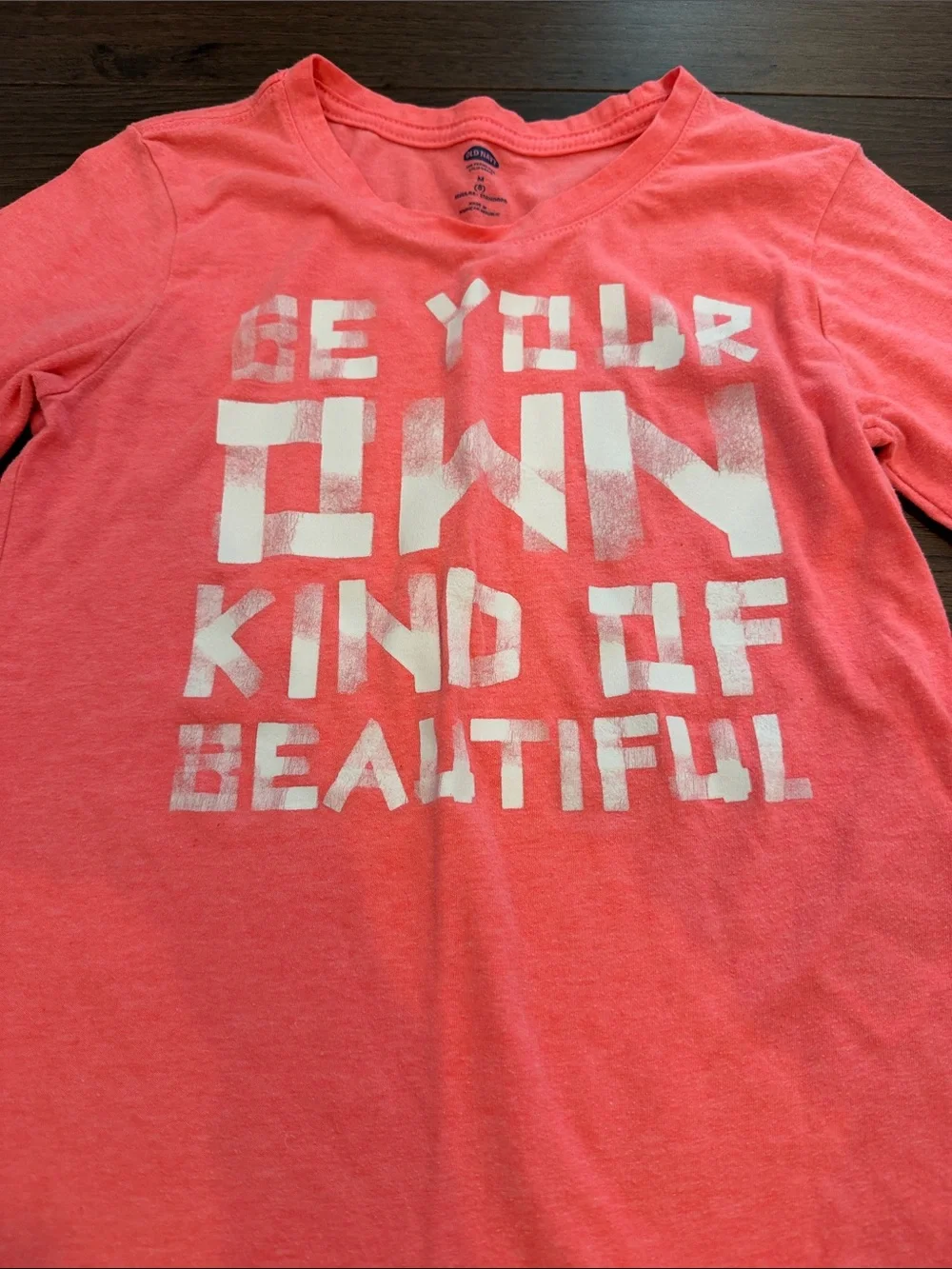 Old Navy Coral Pink Short Sleeve Tee Size Medium 8 - C34-121